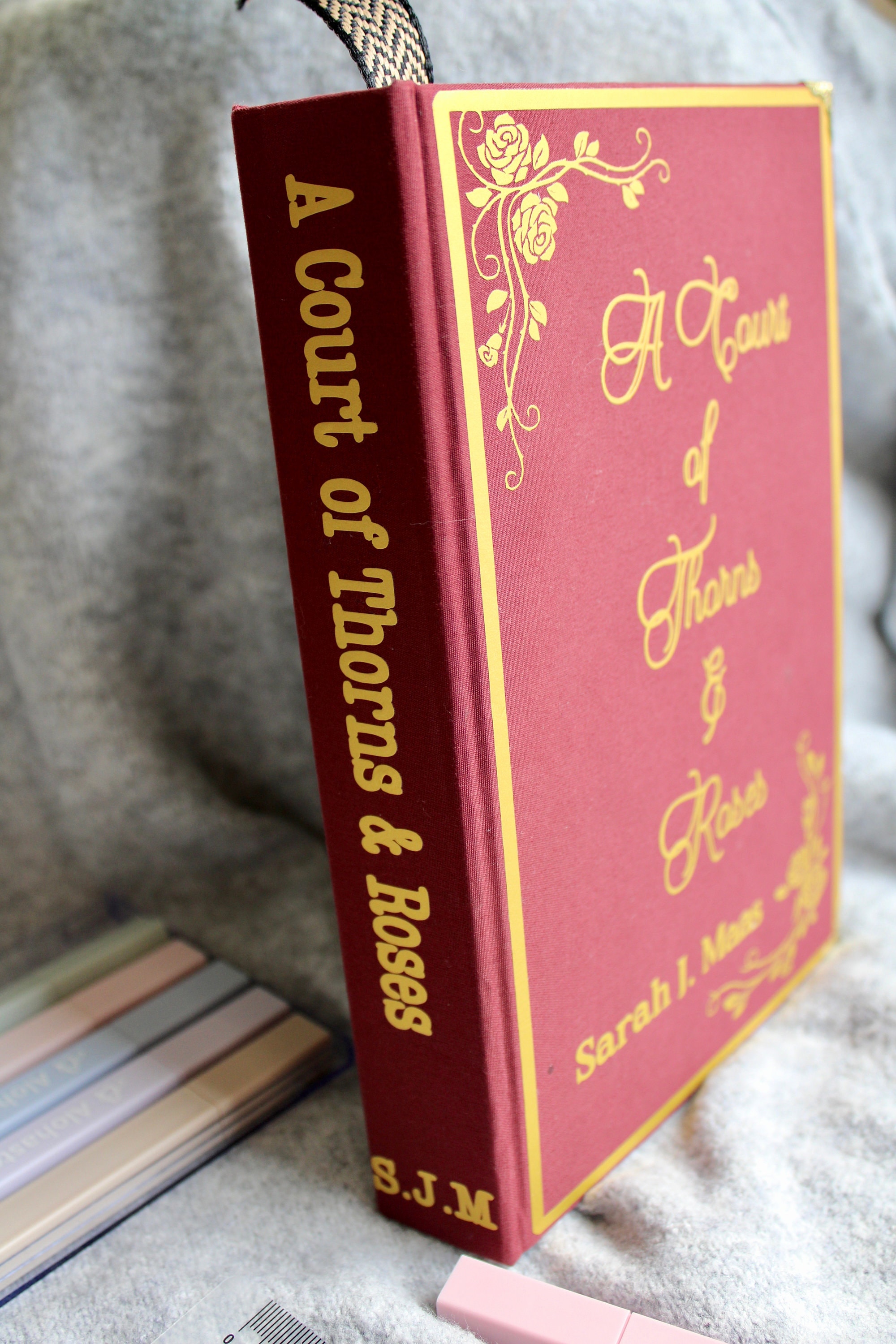 ACOTAR Hardcover Book Hand Made Rebound Book 1 A Court of Thorns and Roses Fantasy Acotar Book
