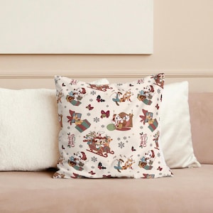 Disney Christmas Pillow Cover Disney Home Decor Throw Pillow Decorative Pillow Cover Disney Pillow Mickey Christmas Decor