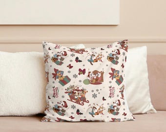 Disney Christmas Pillow Cover Disney Home Decor Throw Pillow Decorative Pillow Cover Disney Pillow Mickey Christmas Decor