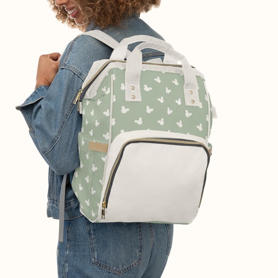 Mickey Mouse Diaper Bag Backpack, Nylon Travel Bag