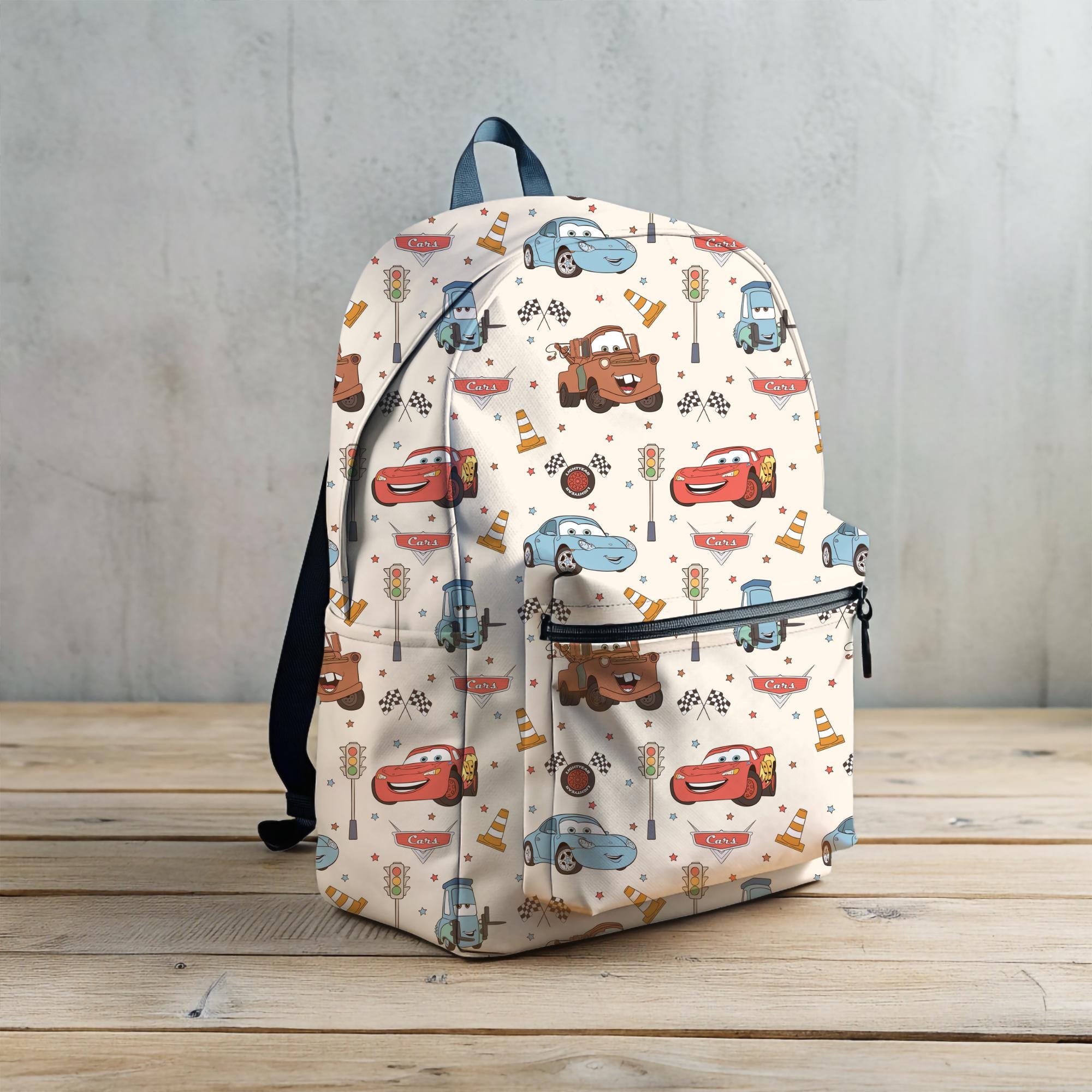 Pixar Cars Backpack Disney Backpack Back to School Book Bag Disney Bag Kids Backpack Travel Bag Disney Bound Disney Trip Accessories Etsy UK