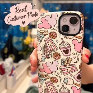Disney Snacks Phone Case, Cartoon Phone Case, disney accessories, iPhone 16 pro case, iPhone 18 case, Mickey Mouse, MagSafe Tough phone case image 8
