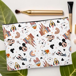 Disney World Accessory Pouch , Small Makeup Bag Personalized Makeup Brush Bag, Custom Makeup Bag, Monogram Toiletry Bag, Pencil Case Pouch