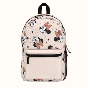 Pink Minnie Mouse Backpack, Disney Backpack, Back to School Book Bag, Toddler Kids Backpack, Disney Bound, Preschool Kindergarten Backpack