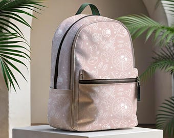 Blush Disney Canvas Backpack, Custom Book Bag, Disney Gift, Kids Backpack, Kindergarten Backpack, Laptop Backpack, Nylon Toddler Backpack