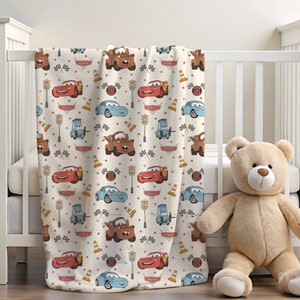Lightning McQueen babydeken, kraamcadeau, aanpasbare deken, Disney deken, Disney Home decor, Cars deken, sherpa deken