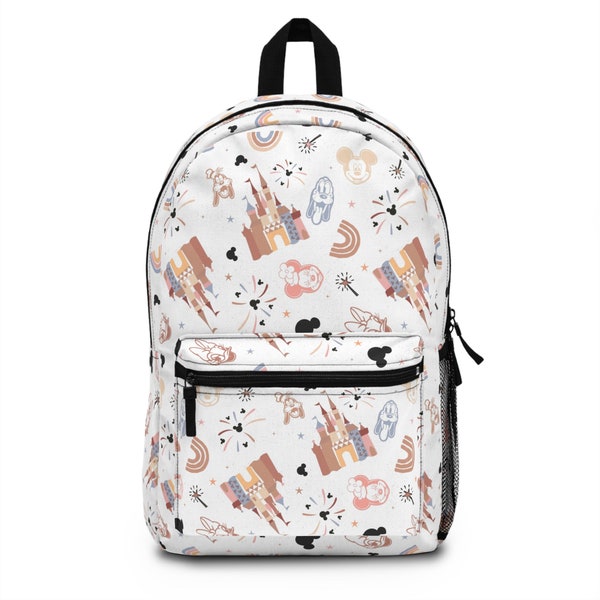 Disney Castle Mickey Mouse Backpack, Back to School Book Bag, Disney Bag, Kids Backpack, Travel Bag, Disney Bound, Disney Trip Accessory
