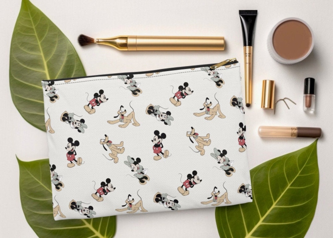 Mickey Mouse Accessory Pouch Disney Cosmetic Bag Disney Makeup Bag