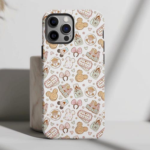 Disney Parks Pattern Phone Case, iPhone Magsafe, Samsung Galaxy