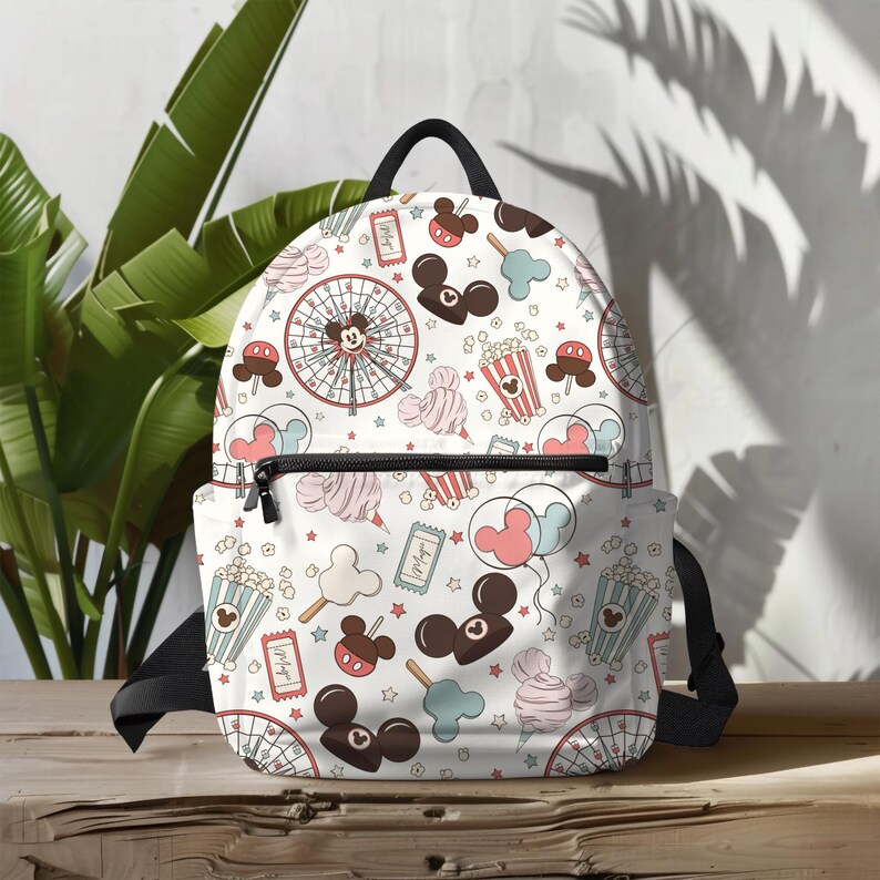 Mickey Mouse Backpack, Disney Backpack, Back to School Book Bag, Disney Bag, Kids Backpack, Travel Bag, Disney Bound, Disney Trip Accessory image 2