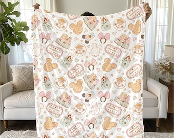 Manta Sherpa de Disney World, manta de Mickey Mouse para niños, manta personalizable para niños pequeños, decoración del hogar de Disney, manta de felpa de terciopelo