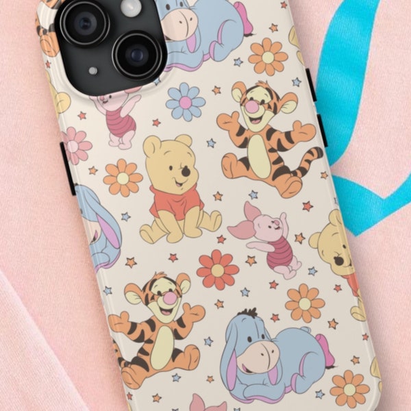 Winnie the Pooh Phone, Disney Iphone Case, Disney Phone Case, Samsung Phone Case, Iphone 15 Plus, Iphone 15 pro Case,  Magsafe Phone Case