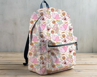 Disney Snacks Park Bag, Disney Backpack, Back to School Book Bag, Disney Bag, Kids Backpack, Travel Bag, Disney Gift, Toddler Backpack