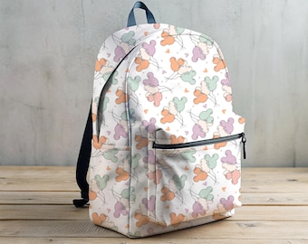Mickey Balloon Backpack, Disney Backpack, Back to School Book Bag, Disney Bag, Kid Backpack, Kindergarten Backpack, Preschool Backpack