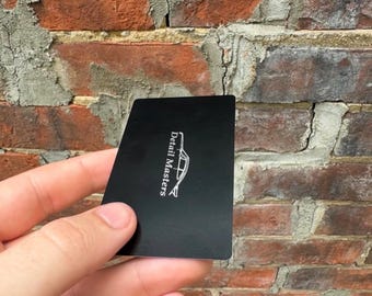 Custom Laser Engraved Business Cards - Personalized Design of Your Choice