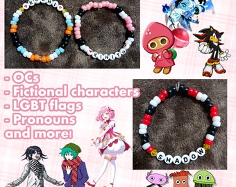 Customized Kandi Bracelets - Fictional Characters, OCs, and more!