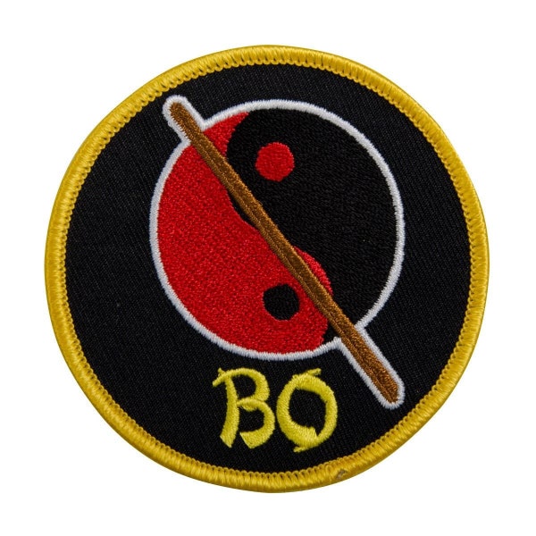 Martial Arts Weapons Embroidered Gi Patches Uniform Suit Badges - Bo Staff