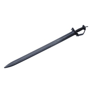 Epée en acier à poignée à décor koftgari argent (tulwar)…