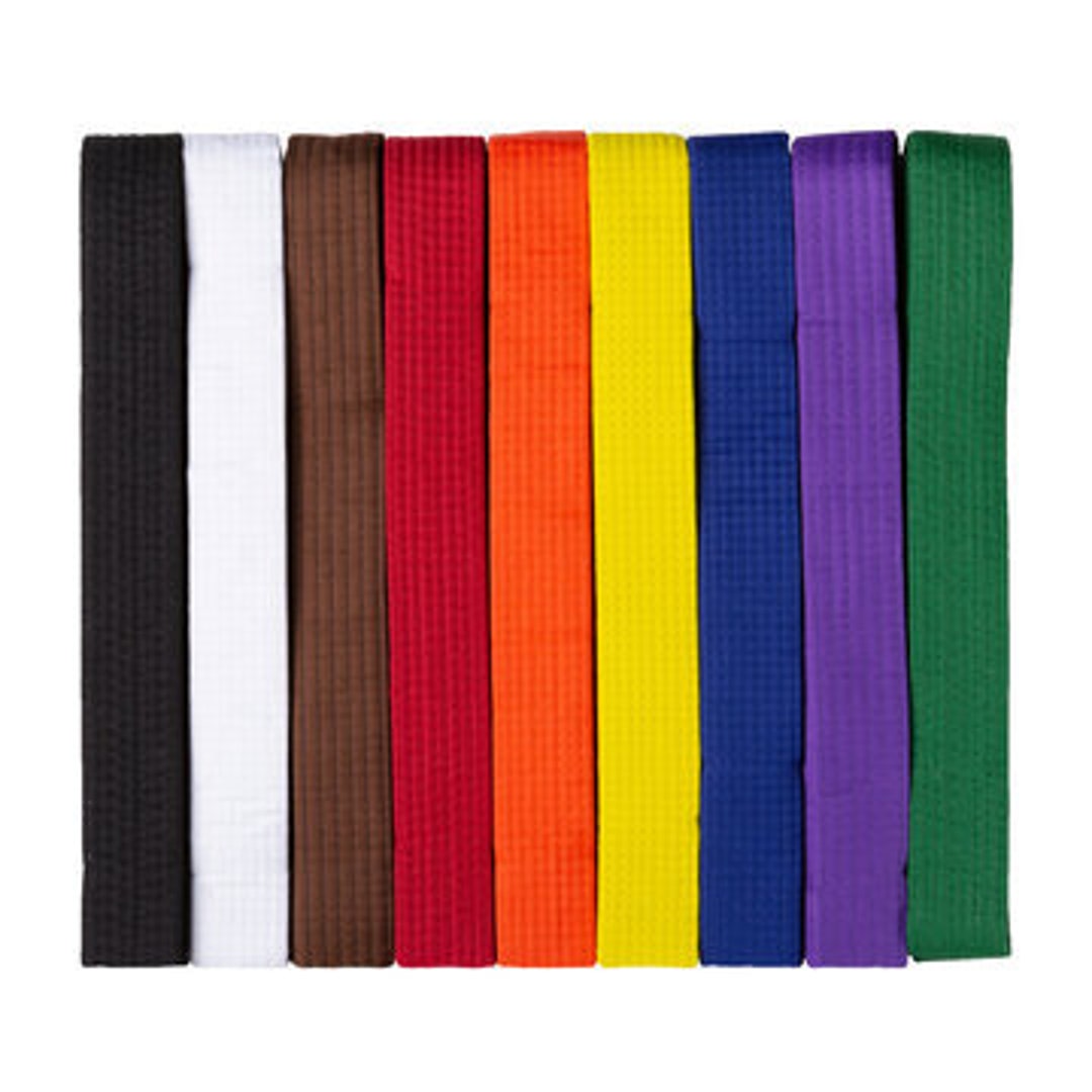 Martial Arts Solid Coloured Grading Belts Karate Taekwondo Judo