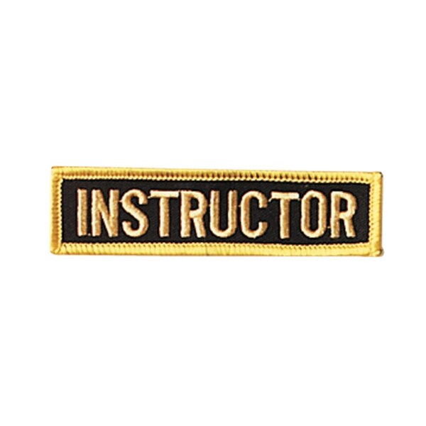 Martial Arts Embroidered Gi Patches Uniform Suit Badges - Instructor