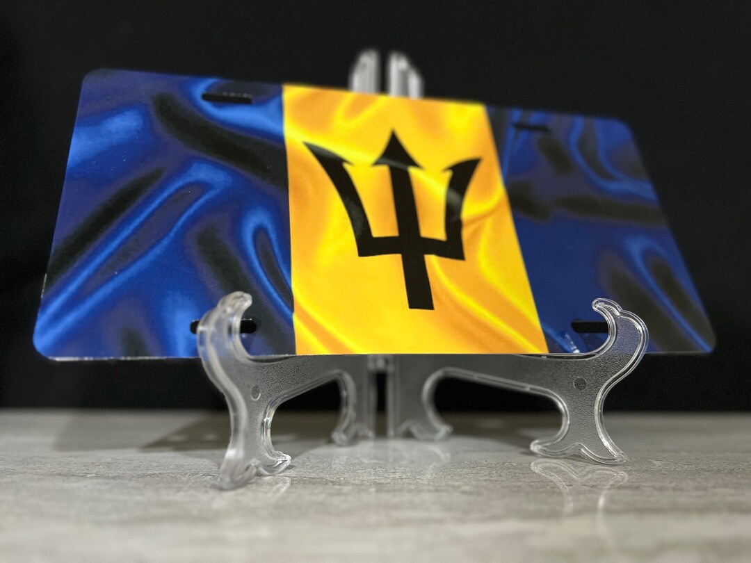 Barbados Flag License Plate Etsy