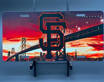 Giants Sunset License Plate