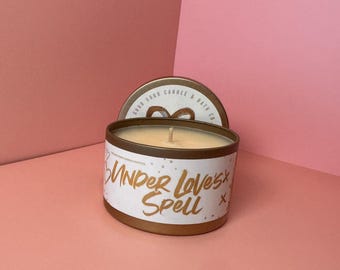 Under Love’s Spell Soy Candle | Love Spell Scent | Fruity Floral | Valentine’s Gift | Romantic| Galentine's