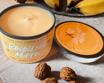 Banana Nut Bread Scented Soy Candle
