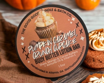 Pumpkin Caramel Crunch Cupcake Shea Body Butter Bar