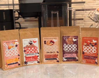 Flavored Gourmet Coffee, 4oz Dessert Inspired Arabica Beans