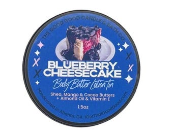Blueberry Cheesecake Lotion Bar – Shea Butter Body Moisturizer (1.5oz)