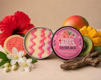 Fresh Guava Hibiscus Shea Body Butter Bar