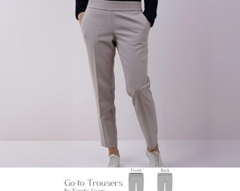 Patrón de costura para pantalones de talle bajo (PDF)