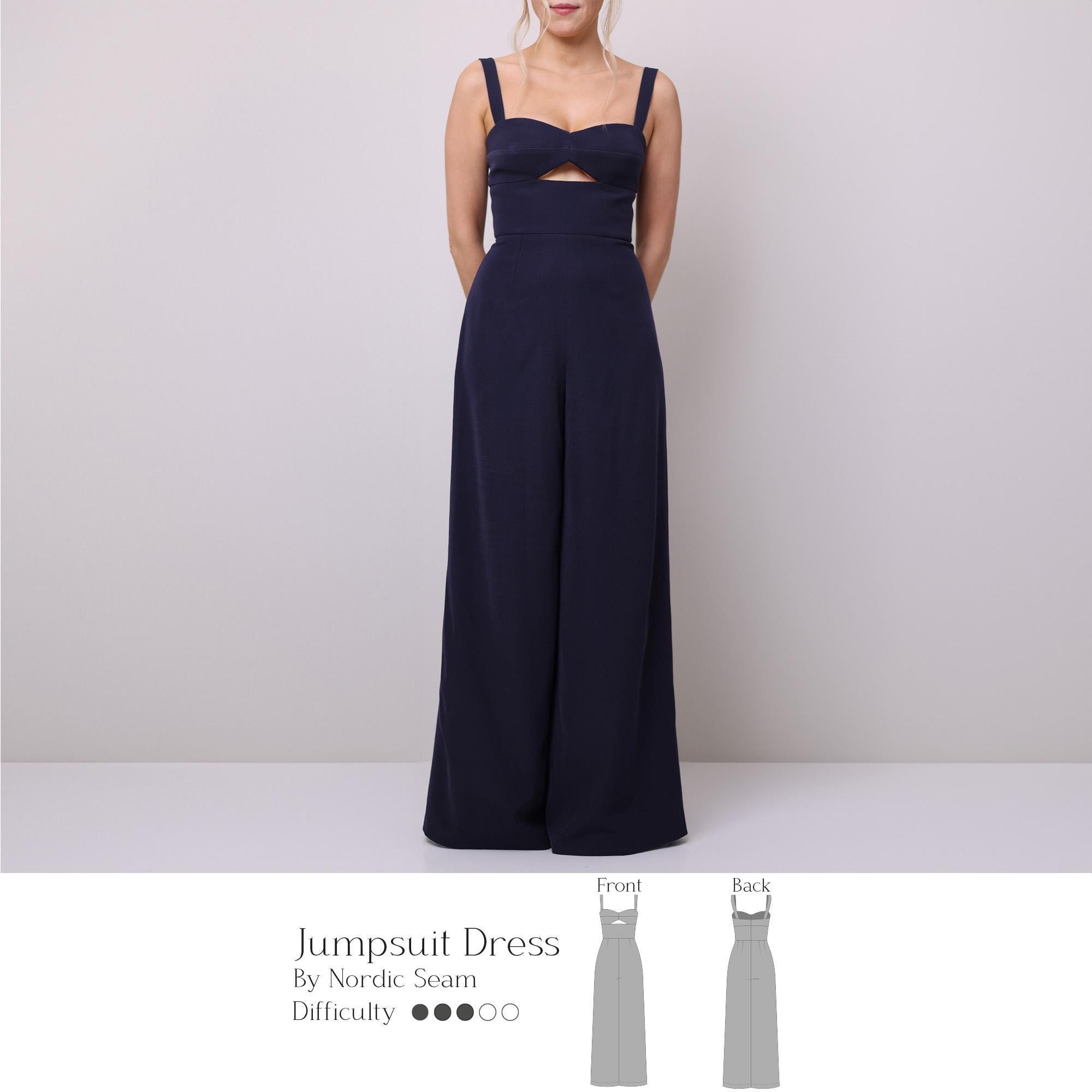 Jumpsuit Maxi Dress - Etsy