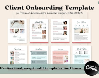 Freelance Welcome Template | Social Media Manager Onboard | Business Onboarding | Freelancer Onboarding | Virtual Assistant Template