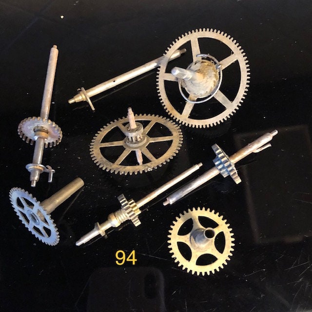 Antique Clock Gears and Parts 8, Various, as Is Etsy