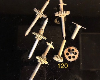 Clock parts for antique clock repair, various, sold as is