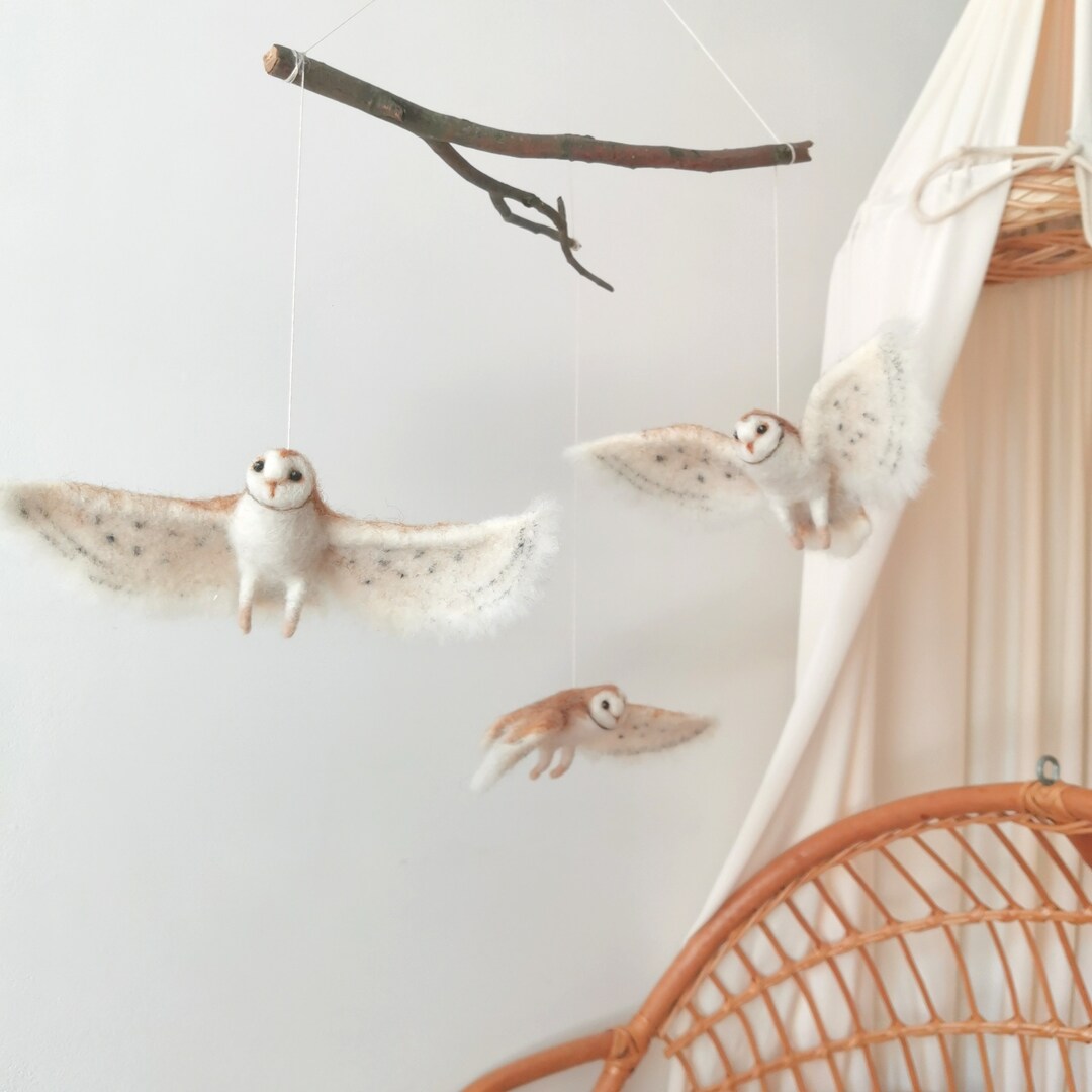 Owl Nursery Mobile, Crib Mobile Owl, Baby Mobile for Crib, Owls Nursery