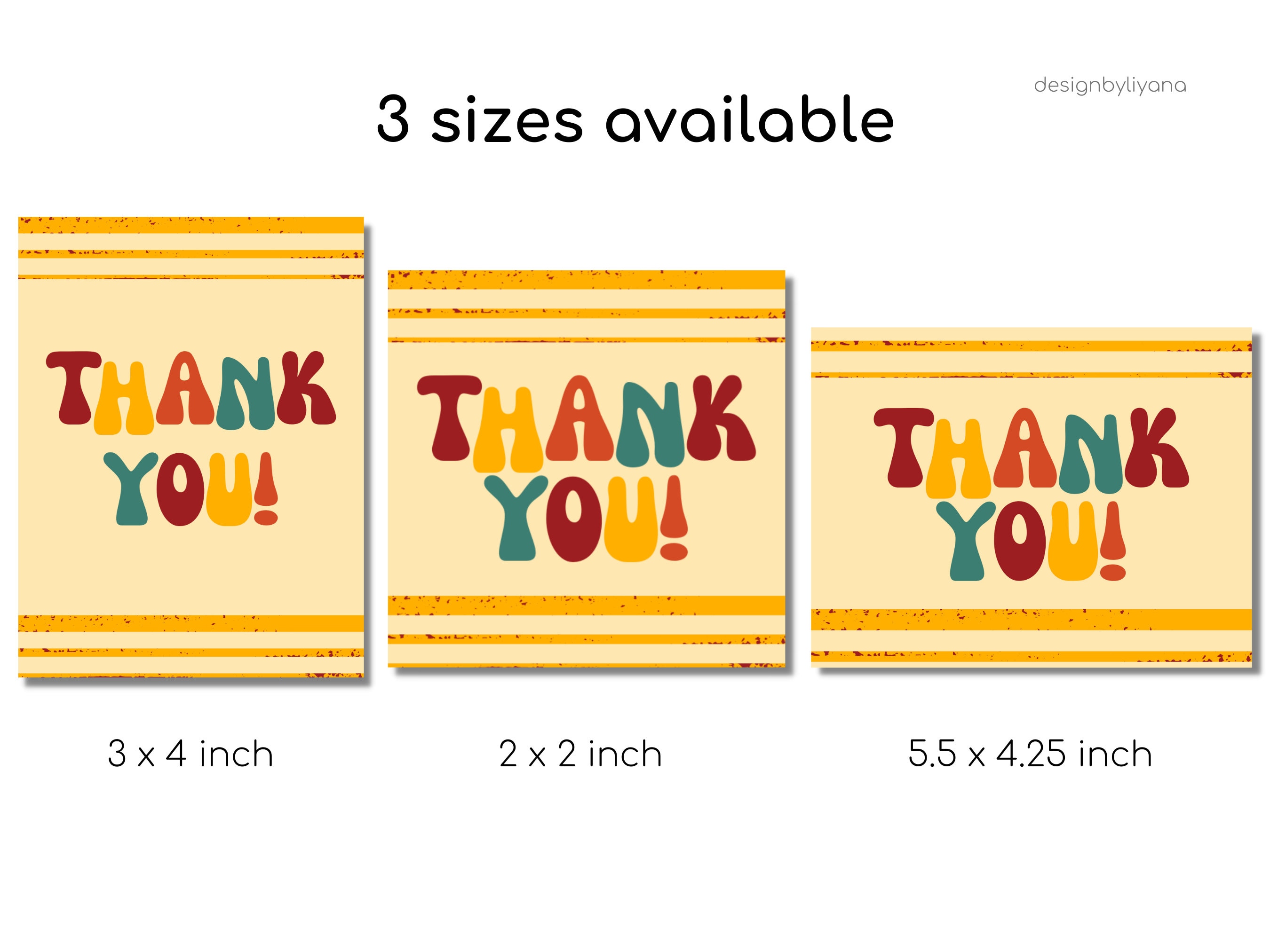 Editable Thank You Card Template Colorful Thank You Card Insert Small