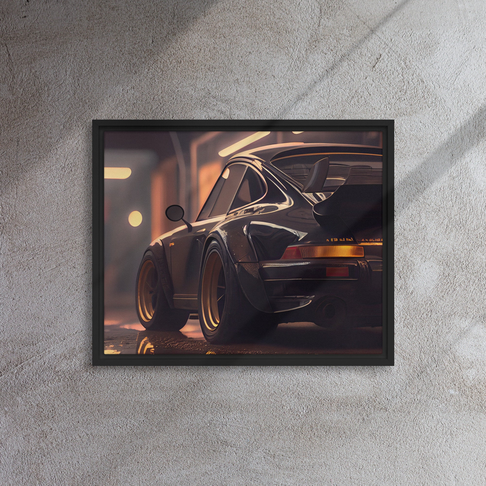 Porsche 911 RWB W/ Gold Styling - Horizontal High Resolution 