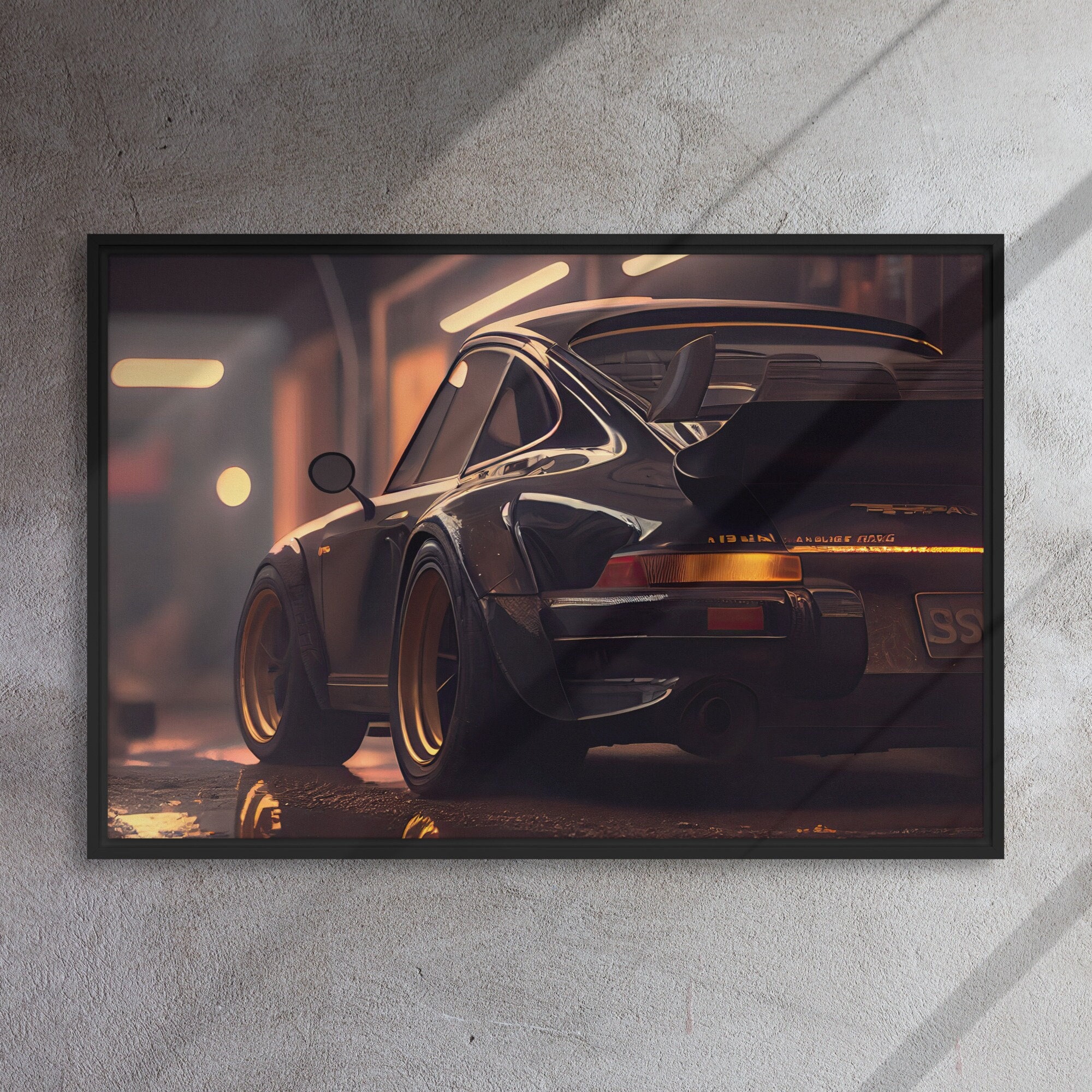 Porsche 911 RWB W/ Gold Styling - Horizontal High Resolution