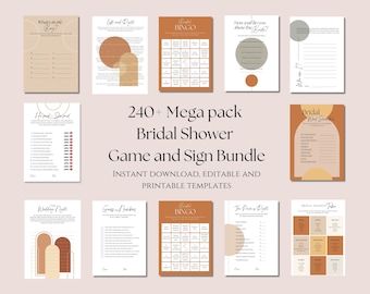 Bridal Shower Games Instant Download, Printable Bridal Shower Games, Bachelorette Party Games, Bridal Party Games, Bridal Bingo, Hen Party