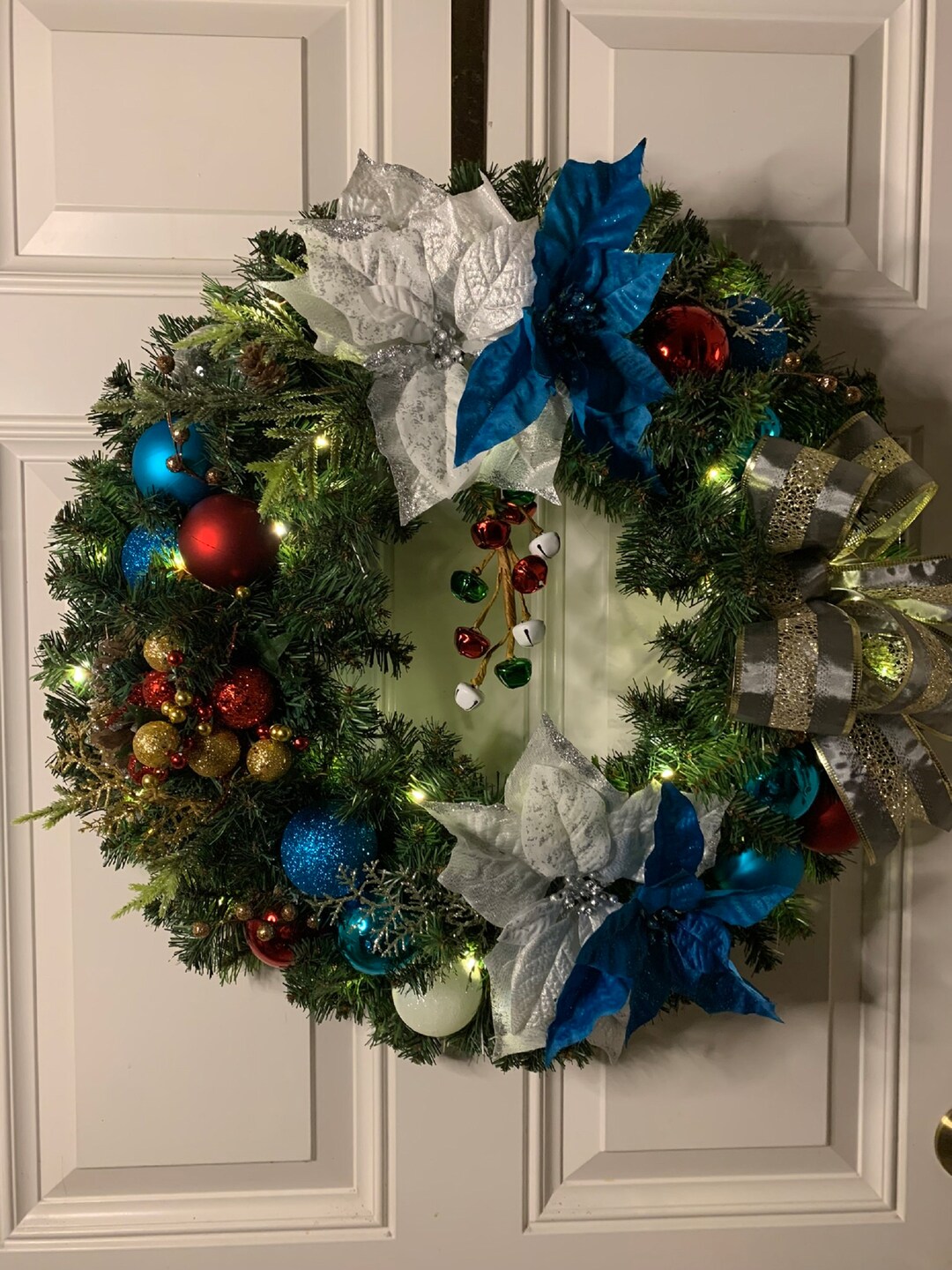 Front Door/indoor Christmas Wreaths With Etsy