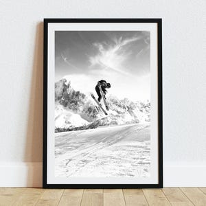 Ski Jump Wall Art, Instant Digital Download