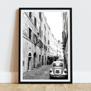 Rome Photography Print, Italy Wall Art,Black and White Vintage Wall Art, Vintage Wall Art, Instant Download