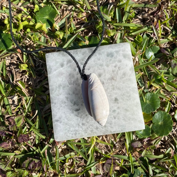 Handmade Shell Necklace, Florida Seashell Necklace, Lettered Olive Shell Necklace, Hemp Shell Beach Necklace, Beachcomber Jewelry