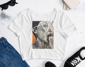 Ice Cream Street Art Crop Tee