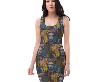 Frida Street Art Mini Dress