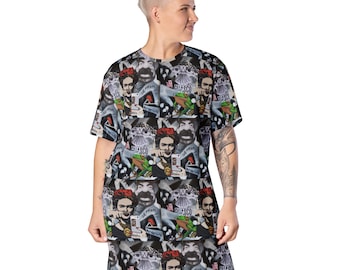 Frida Graffiti T-shirt dress