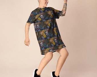 Frida Street Art T-shirt dress